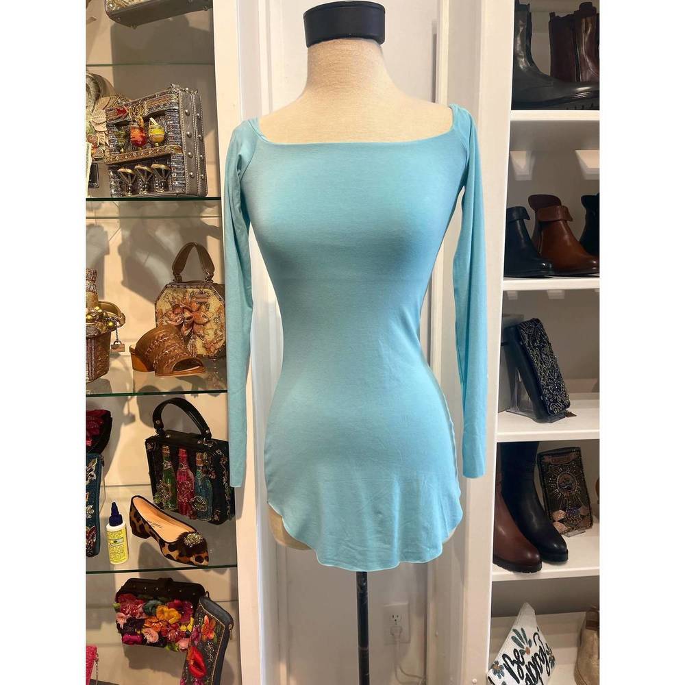 NEW BUTTER BY NADIA alex wide neck in powder blue